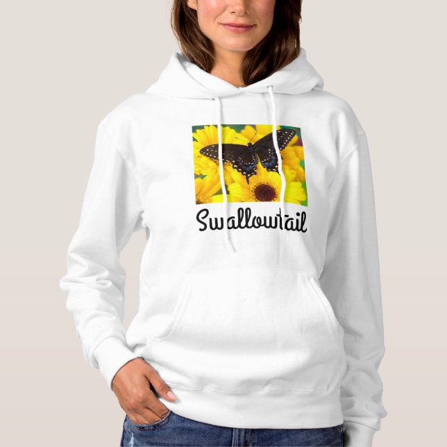 Black Swallowtail butterfly Hoodie (Front)