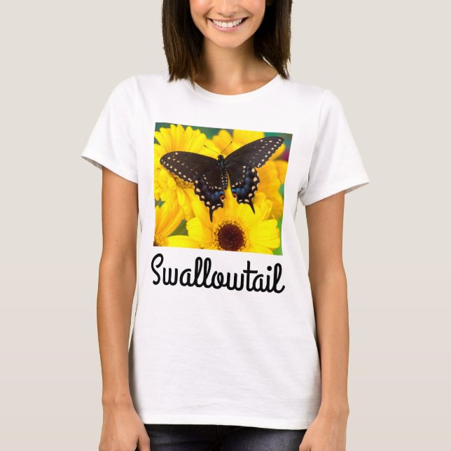 Black Swallowtail butterfly T-Shirt (Front)