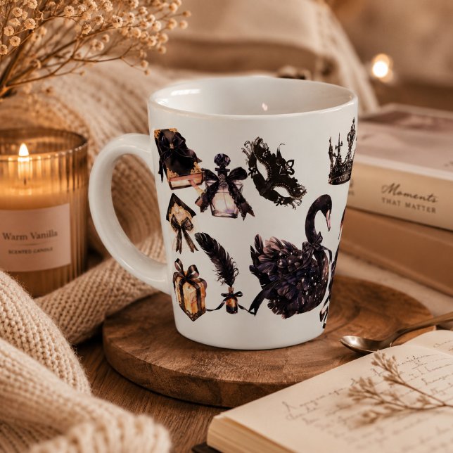 Black Swan Aesthetic Mug | Chic Luxury Coffee Mug  (Creator Uploaded)