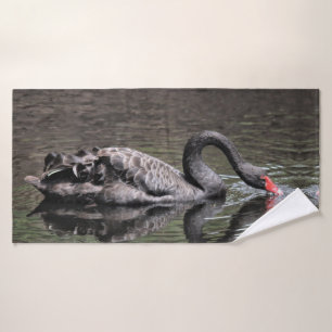 Black Swan Bath Towel