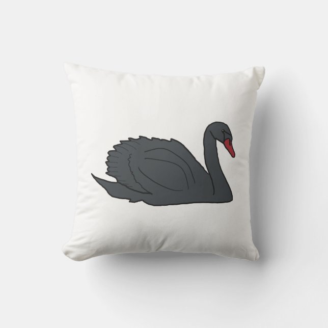 Black Swan Cushion (Front)