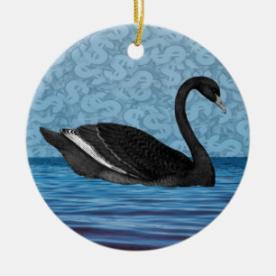 Black Swan Event Ceramic Tree Decoration