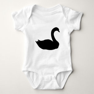 black swan icon baby bodysuit