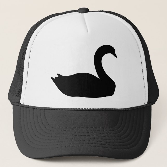 black swan icon trucker hat (Front)