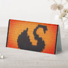 Black Swan in Warm Sunset Designer Crochet Print