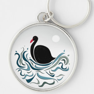 Black Swan Key Ring