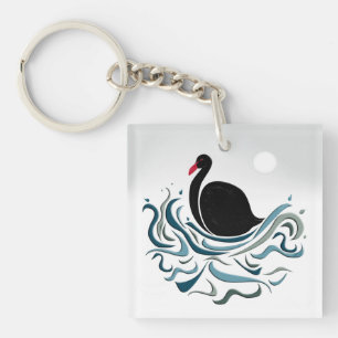 Black Swan Key Ring