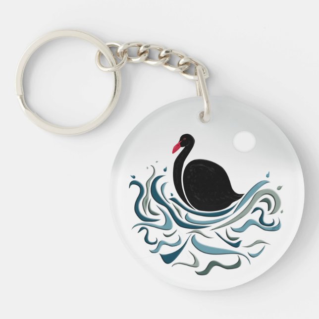 Black Swan Key Ring (Front)