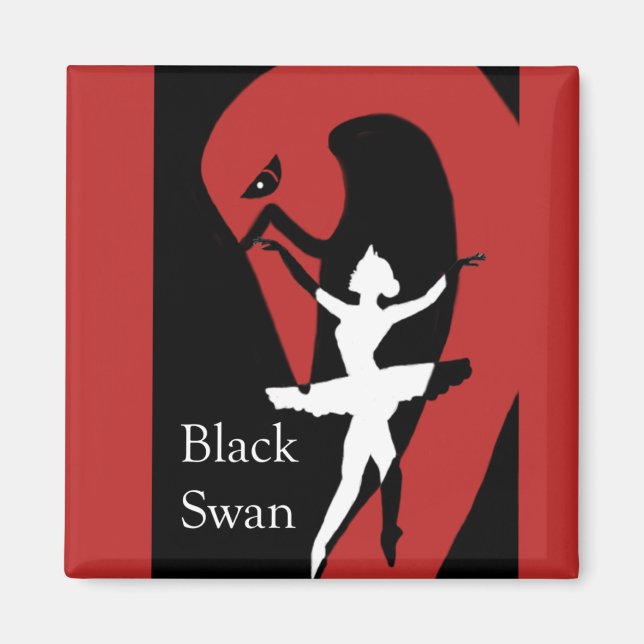 Black Swan Magnet (Front)
