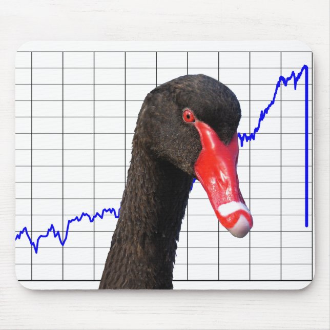 Black Swan Market Crash Mouse Pad (Front)