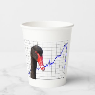Black Swan Market Crash Paper Cups