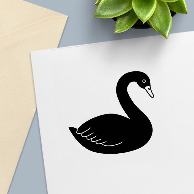 Black Swan Self-inking Stamp (Creator Uploaded)