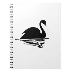 Black Swan Silhouette Notebook