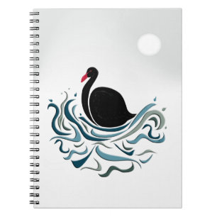 Black Swan Spiral Notebook