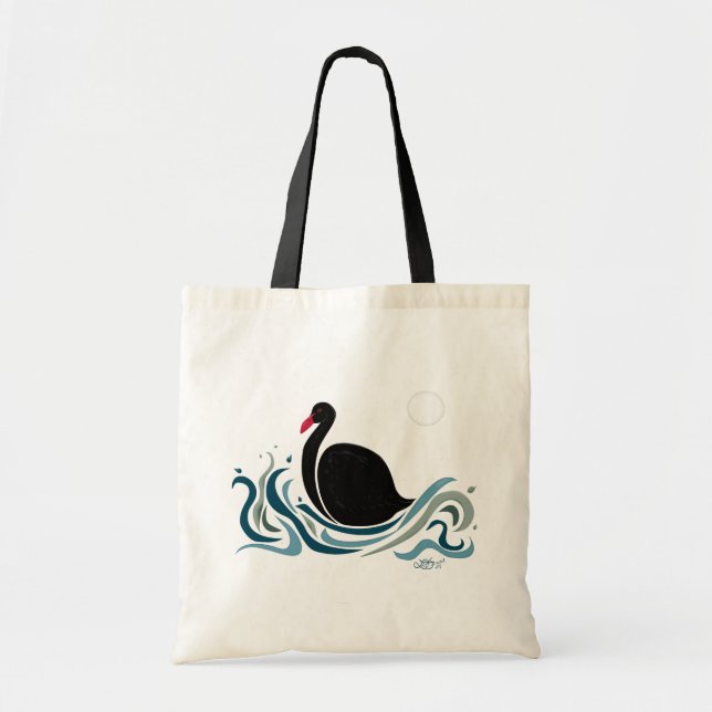 Black Swan Tote Bag (Front)