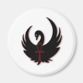Black Swan with Ankh Magnet