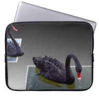 Black Swans Swimming In Ponds 15inch Laptop Sleeve