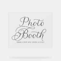 Black Sweet Calligraphy Wedding Photo Booth