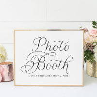 Black Sweet Calligraphy Wedding Photo Booth