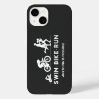 Black • Swim Bike Run Triathlon Icon Series