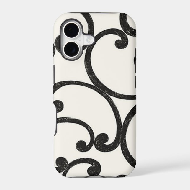 Black Swirling iPhone 5 Case (Back)