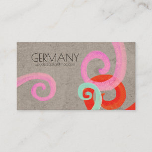 Black Swirls Business Card
