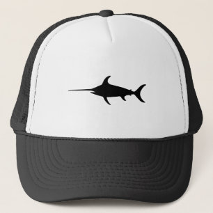 Black Swordfish Trucker Hat
