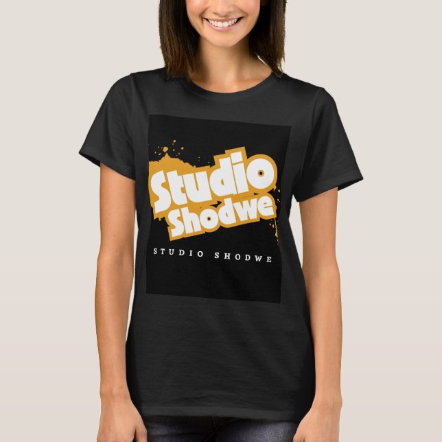 black t-shirt for women (Front)