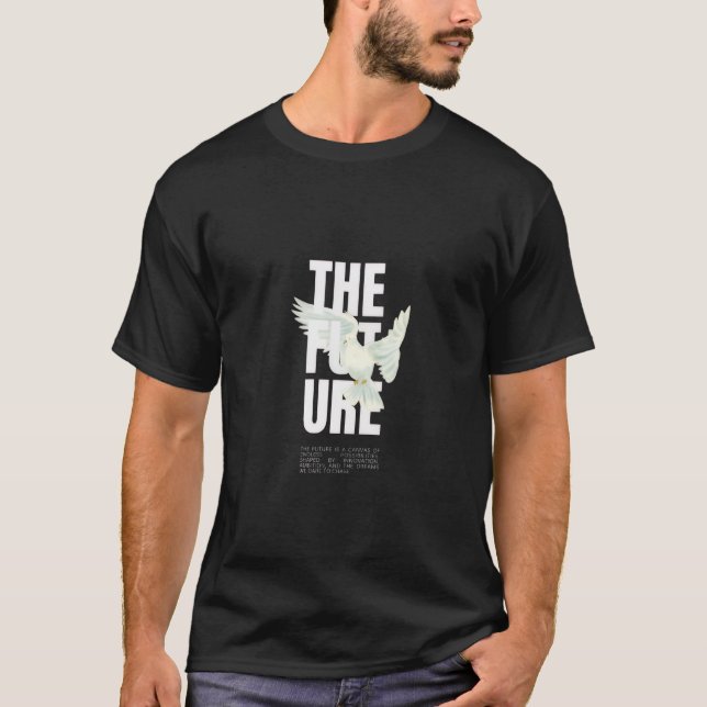 black t shirt. T-Shirt (Front)