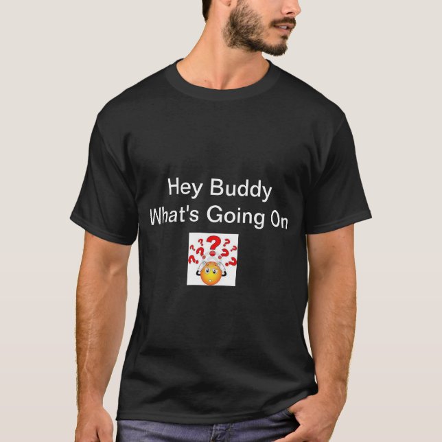 Black T-shirt with Buddy quotes (Front)