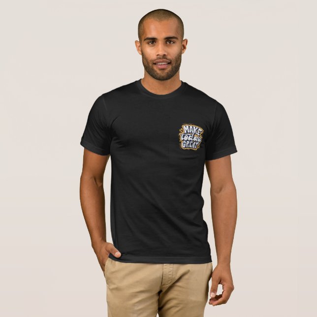 Black t-shirt with  text written on it  (Front Full)