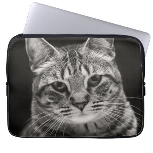 Black Tabby Kitten Laptop Sleeve