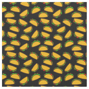 black tacos mexican food cinco de mayo fabric