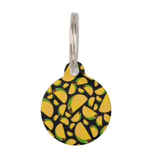 Black tacos pet tag