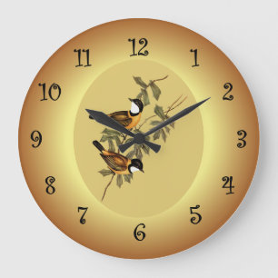 Black-tailed Pachycephala ~ Elizabeth Gould 102 ~ Large Clock