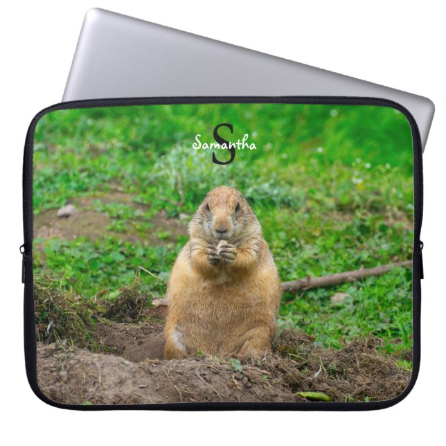 Black-Tailed Prairie Dog Laptop Sleeve (Front)