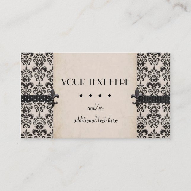 Black & Tan Business Card (Front)