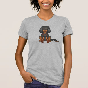 Black & Tan Cavalier King Charles Spaniel Dog T-Shirt