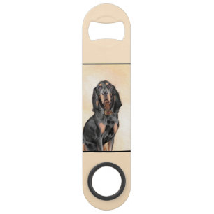 Black & Tan Coonhound Painting - Original Dog Art