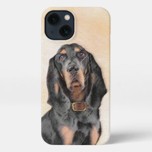 Black & Tan Coonhound Painting - Original Dog Art iPhone 13 Case
