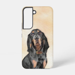 Black & Tan Coonhound Painting - Original Dog Art Samsung Galaxy Case