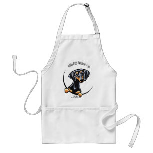 Black Tan Dachshund Its All About Me Standard Apron