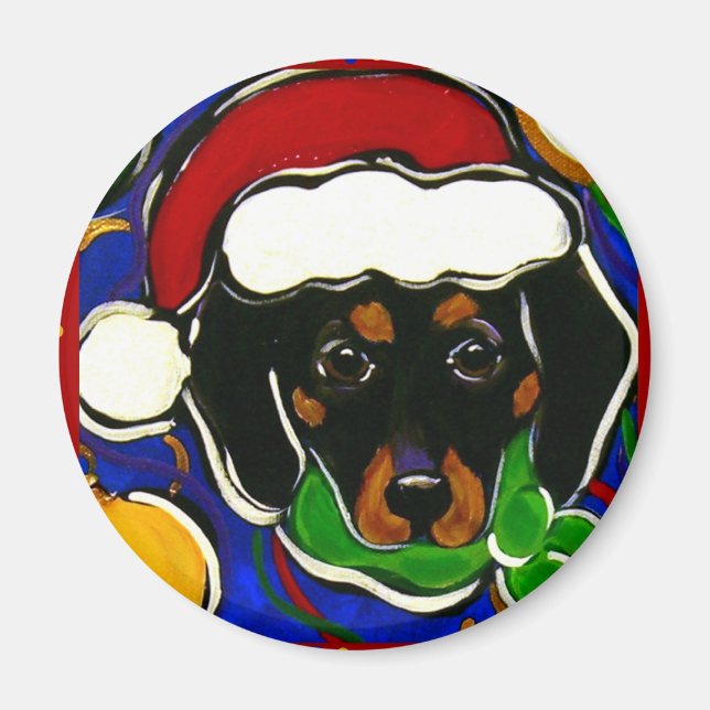 Black & Tan Dachshund Magnet (Front)