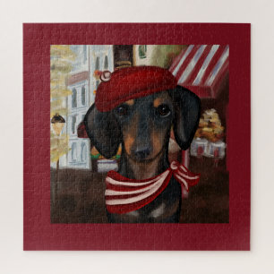 Black & Tan Doxie Jigsaw Puzzle