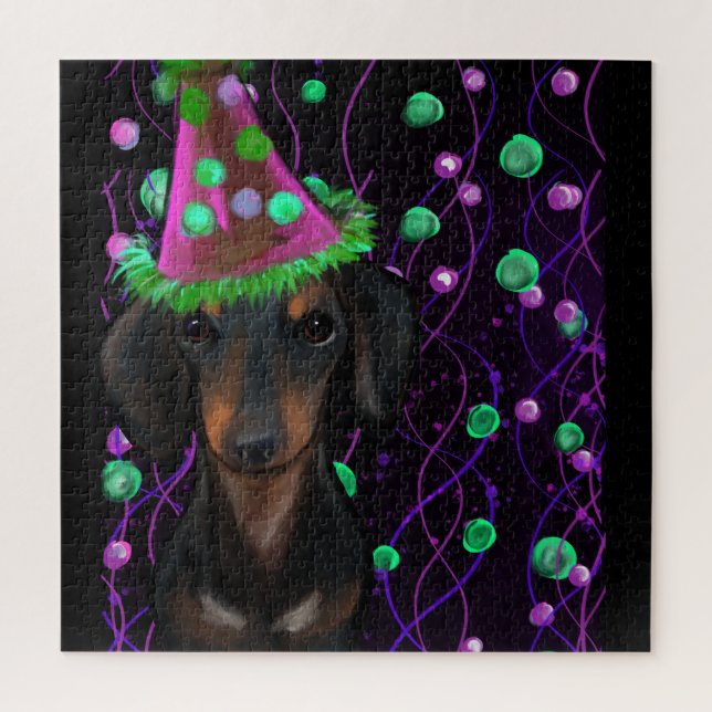 Black & Tan Doxie Jigsaw Puzzle (Vertical)