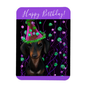 Black & Tan Doxie Magnet