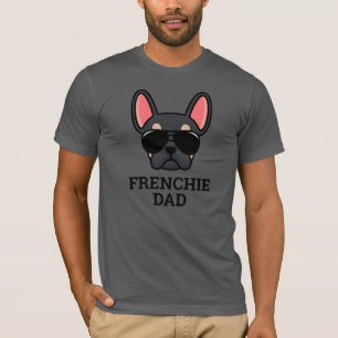 Black Tan French Bulldog Frenchie Dog Dad T-Shirt