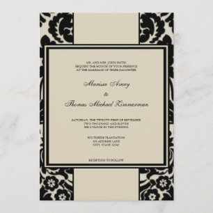 Black & Tan Invitation