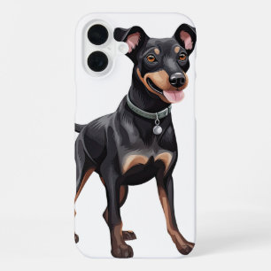 BLACK & TAN MANCHESTER TERRIER PUPPY DOG iPhone 16 PLUS CASE