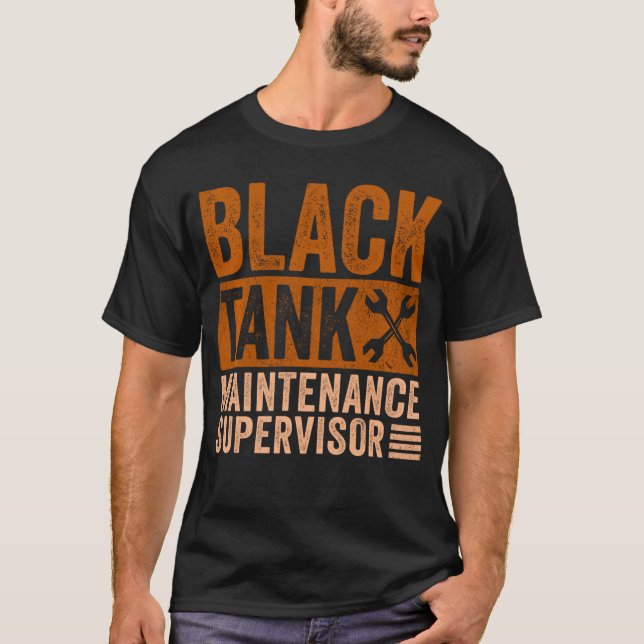 Black Tank Maintenance Supervisor Funny Fathers Da (Front)